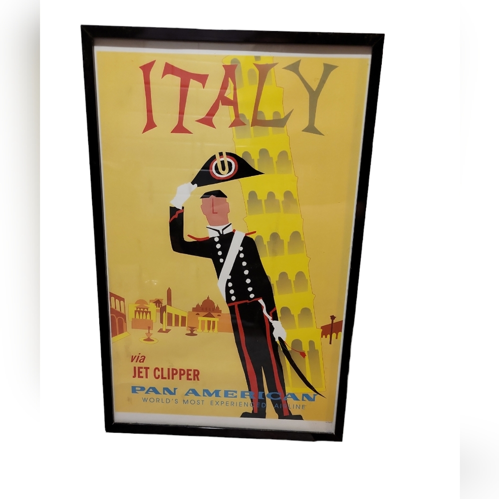 🎉 5 for $25 - Vintage Ad Italy poster